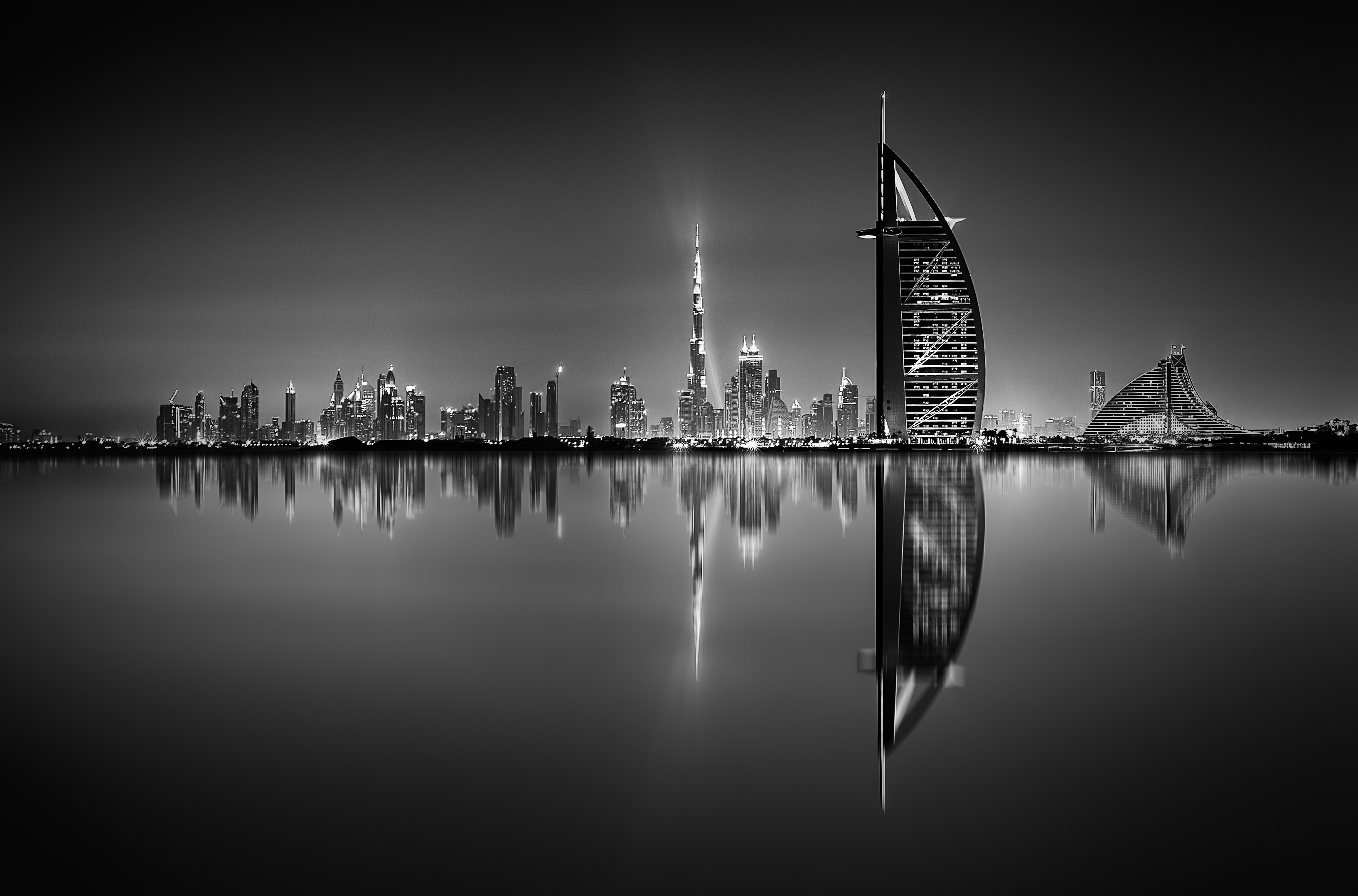Dubai skyline with Burj Al Arab